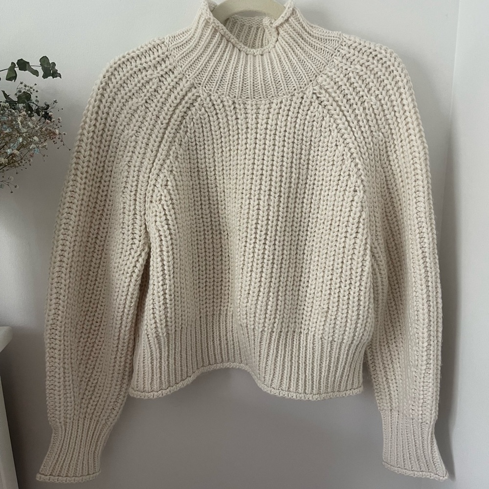 Cream Chunky Knit Sweater